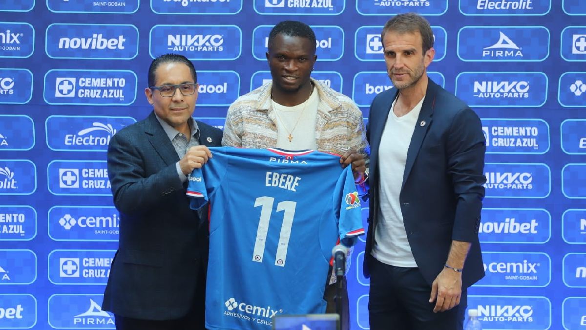 Christian Ebere registra un gol con Cruz Azul en la Concachampions 2026.