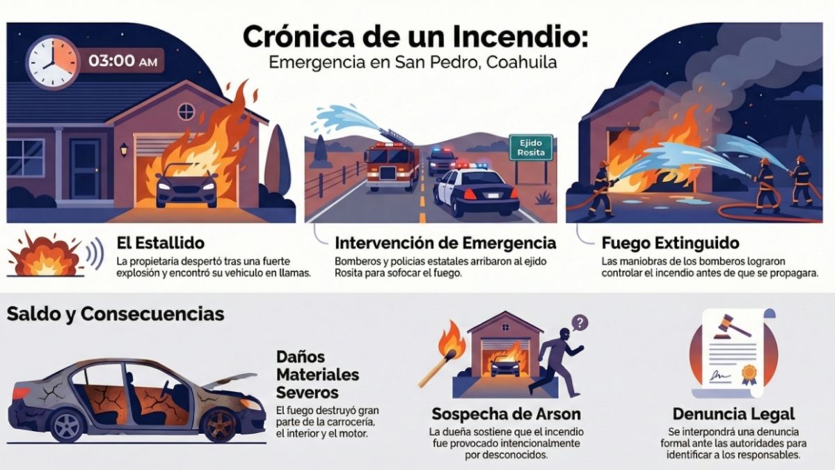 Explicación de cómo fue el incendio