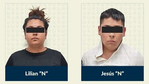 Lilian ‘N’ y Jesús ‘N’ detenidos por el secuestro de la hija de la expareja de la arrestada en la Ciudad de México.