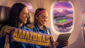 Jugadas de Tigres Femenil en el poster promocional del partido ante Mazatlán Femenil.