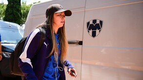 Katty Martínez, jugadora de las Rayadas del Monterrey.