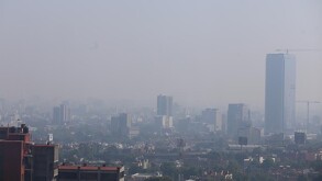 Calidad del aire en la Ciudad de México el 19 de febrero de 2026.