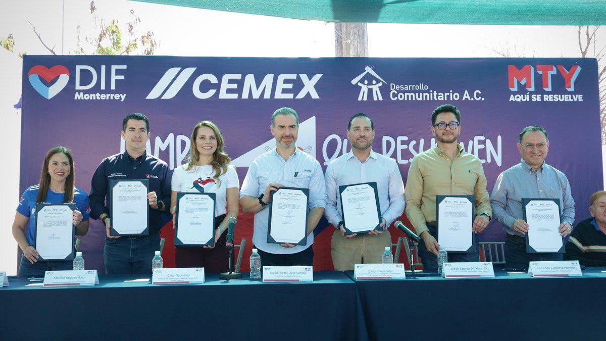 Cemex y el Ayuntamiento de Monterrey firmaron un convenio para promover el desarrollo de las comunidades en situación de vulnerabilidad
