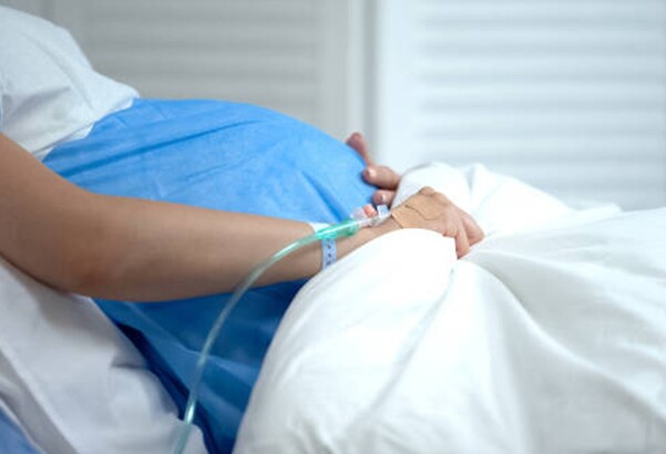 Embarazada en hospital