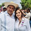 Grecia Quiroz acudió a la Fiscalía General del Estado en Morelia para presentar la denuncia por el homicidio de su esposo.