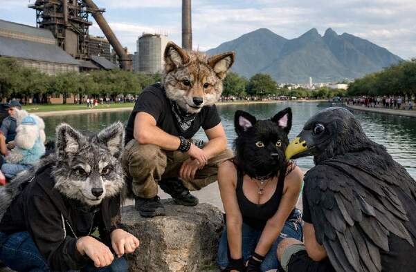 Mega Reunión Therian en Parque Fundidora en Monterrey