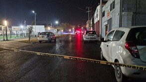 Movilización en colonia Los Altos en Monterrey.