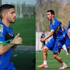 Jugadores de Tigres entrenando previo al partido ante Pachuca.