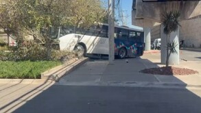 En el percance participaron dos camiones del servicio urbano YoVoy, ambos de la Ruta 40.