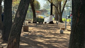 Autoridades capitalinas acordonaron la zona donde asesinaron a El Pato en deportivo de la Venustiano Carranza.