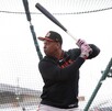 Rafael Devers, durante el entrenamiento con los Giants.