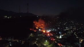 Incendio en Monterrey sur