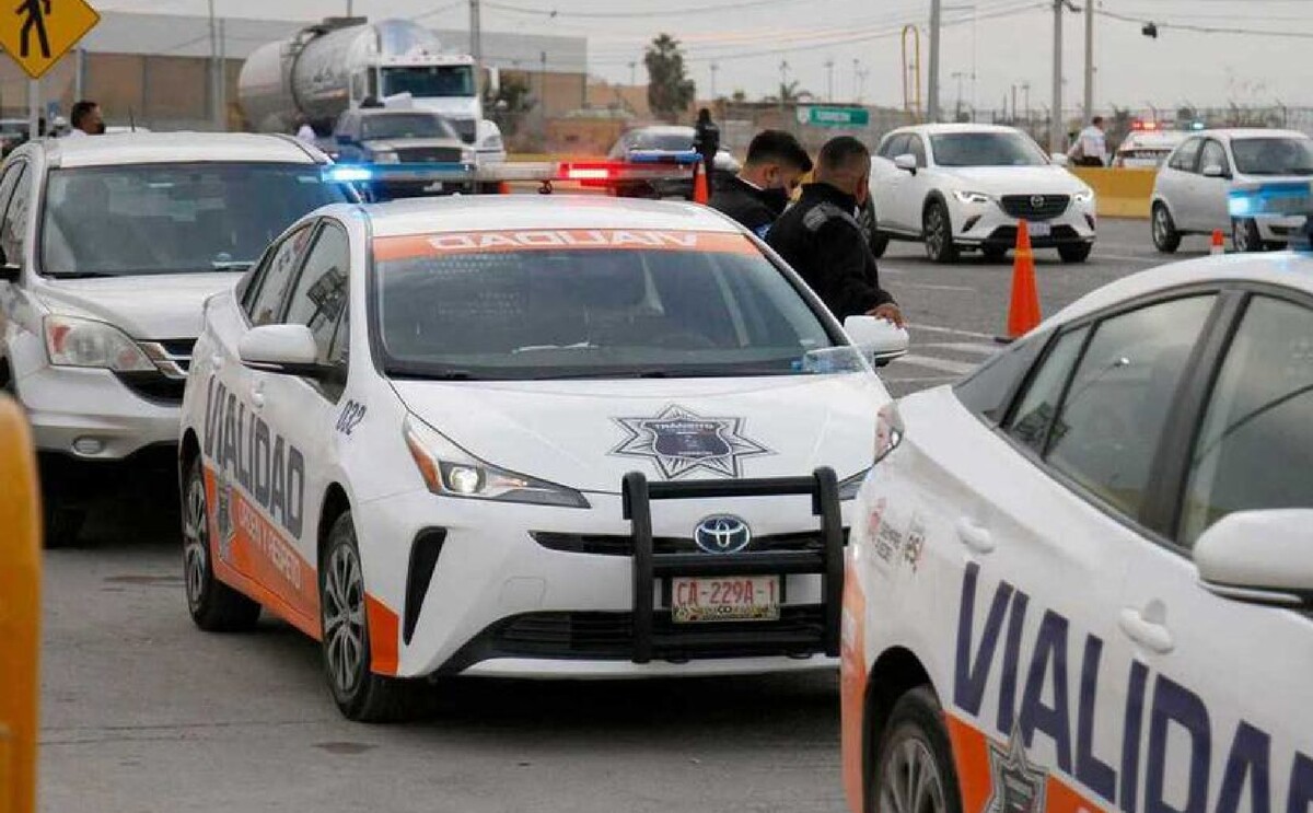 Imagen de una patrulla de Tránsito y Vialidad de Torreón.