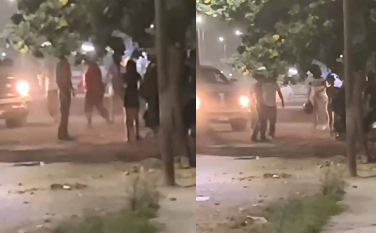 Capturas de video donde se muestra una riña de menores de edad en la colonia Zaragoza Sur de Torreón.