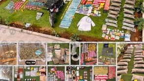 Durante la diligencia, agentes aseguraron el predio y localizaron equipo especializado para la manipulación y empaque de sustancias.