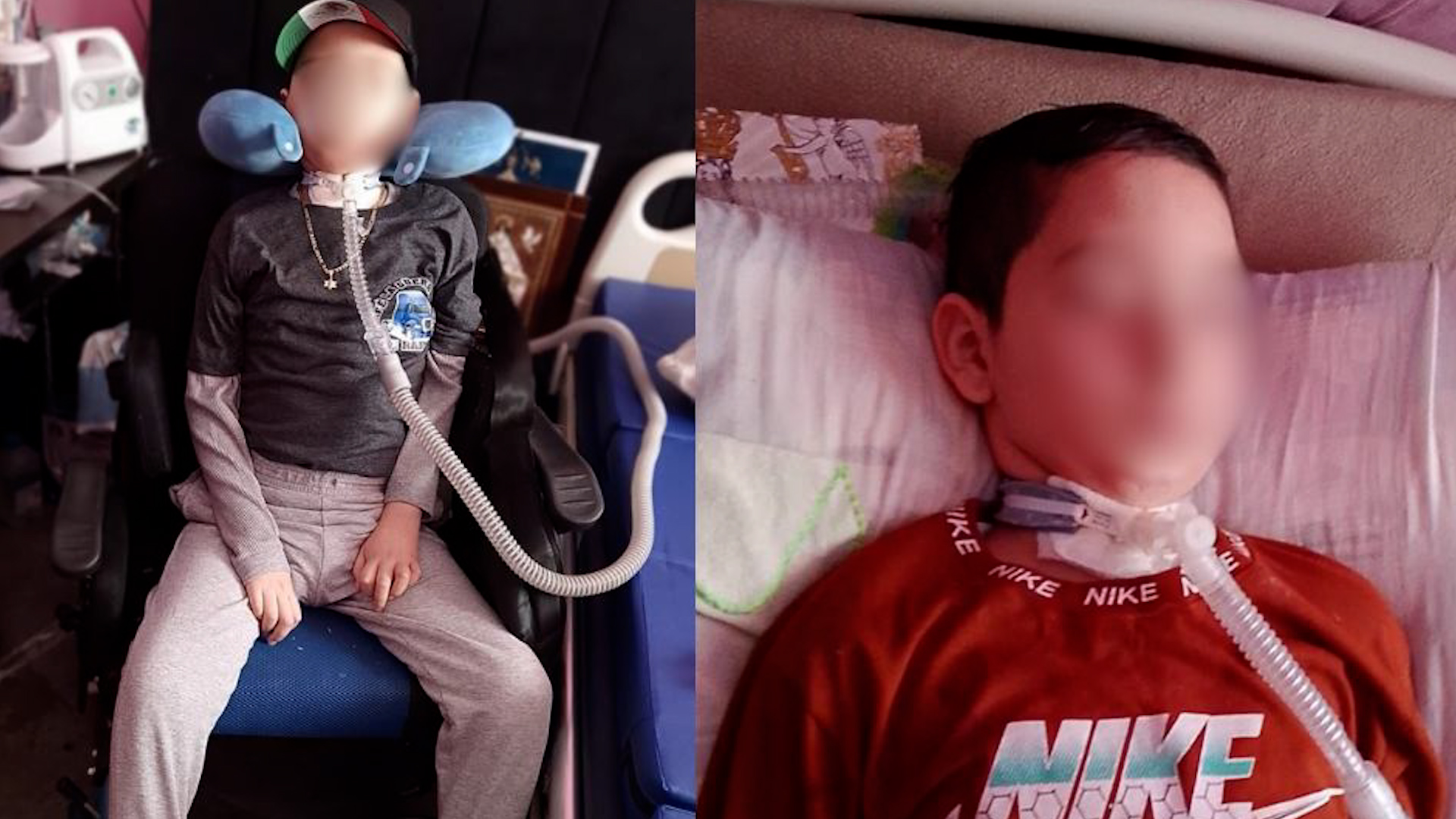 Padres del infante refieren que el equipo médico es costoso y difícil de costear solos.