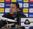 Efraín Juárez en conferencia de prensa con los Pumas luego de vencer a Rayados.