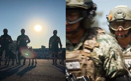 Soldados en imágenes compartidas en Instagram.