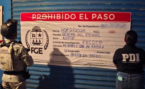 Durante la diligencia, los agentes aseguraron dinero en efectivo, cajas de preservativos, comandas, libretas con anotaciones, un teléfono celular y docuemntos.