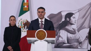 Omar García Harfuch hablando en La Mañanera sobre operativo de El Mencho