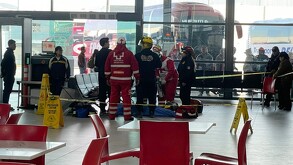 Movilización por muerte de mujer en Central de Autobuses en Monterrey