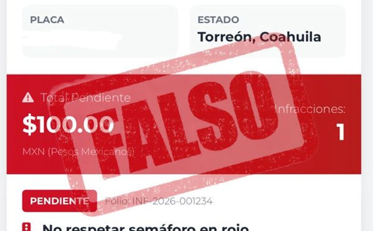 Método de estafa con infracciones de tránsito en Torreón.