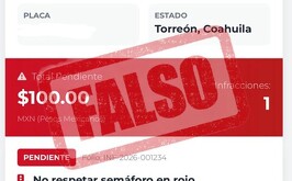 Método de estafa con infracciones de tránsito en Torreón.