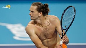 Alexander Zverev entrenando en Acapulco para el Abierto Mexicano de Tenis.