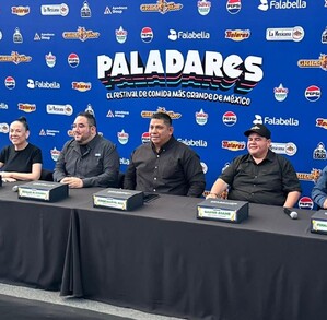 Rueda de prensa de festival Paladares en Monterrey.