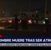 Autoridades acordonando zona de accidente