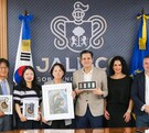 Sanghui Lee, Jefa de Misión de la Embajada de República de Corea del Sur y Mauro Garza Marín, Coordinador Estratégico de Crecimiento y Desarrollo de Jalisco.