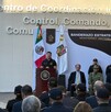 Gobernador de Nuevo León en lanzamiento de programa se seguridad en Carretera Nacional.