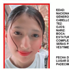 Ficha de búsqueda de desaparición de Dannaely Ramos Gónzalez