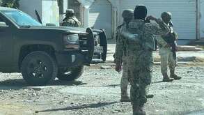 Elementos del Ejército en ejido de Sandoval, Matamoros