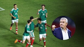 Jugadores de la Selección Mexicana celebrando un gol ante Islandia en el partido amistoso.
