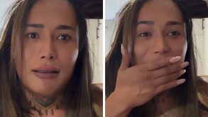 La influencer Karina Torres vivió momentos de terror mientras realizaba una transmisión en vivo desde su hogar.