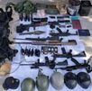 Armamento incautado durante operativo en Matamoros, Tamaulipas