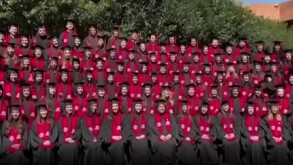 Estructura de fotos se desploma en plena toma de fotos en la Ibero Santa Fe.