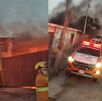 Movilización en tarimera tras Incendio en Pesquería