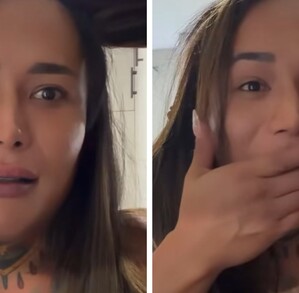 La influencer Karina Torres vivió momentos de terror mientras realizaba una transmisión en vivo desde su hogar.