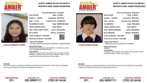 Activan Alerta AMBER por la desaparición de Catia y Lucía, menores de edad, en Edomex.