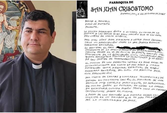 Luego de enviar cartas a la justicia en favor de El Menchito, el Padre Lolo, sacerdote de Zapopan es investigado por dichos nexos.
