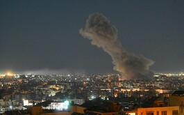 Humo saliendo de edificios