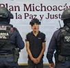 Elementos de la Guardia Civil detuvieron al adolescente en la comunidad de El Aguaje, en Aguililla, Michoacán.