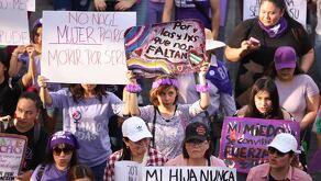 Mujeres en Marcha del 8M en Monterrey