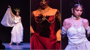 Desfile de prendas sustentables.