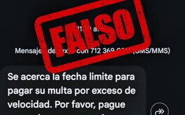 Mensaje de texto falso