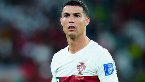 Cristiano Ronaldo en un partido con la Selección de Portugal