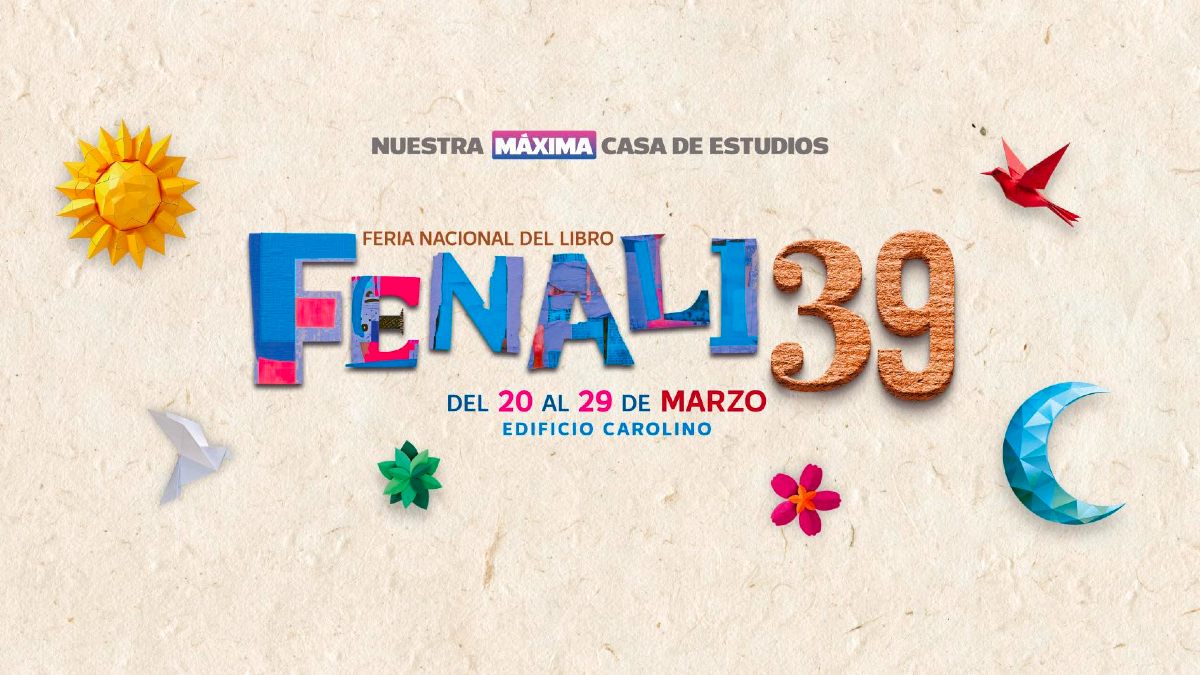 Contiene las fechas de la FENALI y dibujos de animación