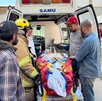 Un trabajador resultó gravemente herido al ser prensado por una máquina en un silo de maíz, fue trasladado de emergencia a Guadalajara.